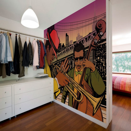 Fototapeet - Jazz in the evening - 400x309