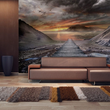 Fototapeet - Deserted land - 450x270