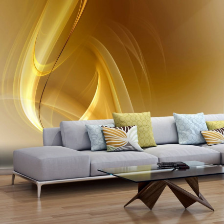 Fototapeet - Gold fractal background - 200x154