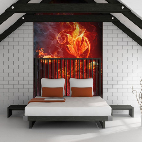 Fototapeet - Fiery flower - 200x154