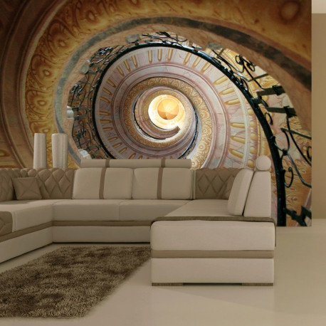 Fototapeet - Decorative spiral stairs - 250x193