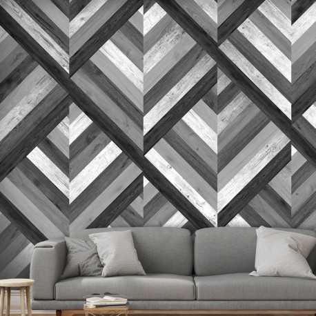 Fototapeet - Grey Maze - 50x1000