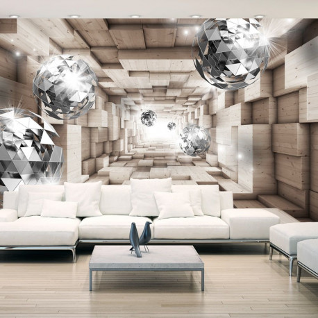 Fototapeet - In A Wooden Tunnel - 100x70