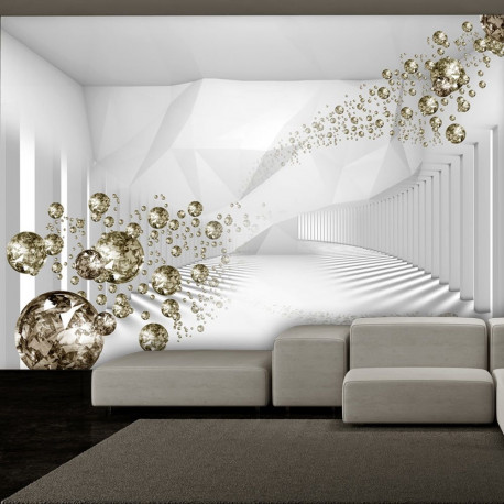 Fototapeet - Diamond Corridor (Grey) - 250x175