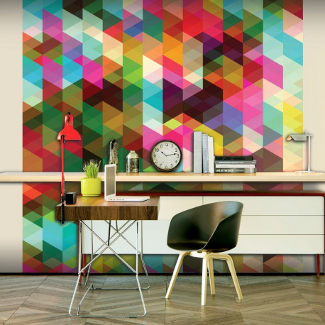 Fototapeet - Colourful Geometry - 200x154