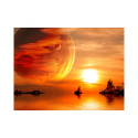 Fototapeet - Fantasy sunset - 250x193