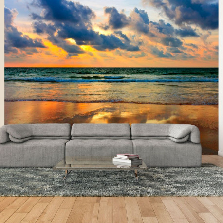 Fototapeet - Colorful sunset over the sea - 250x193