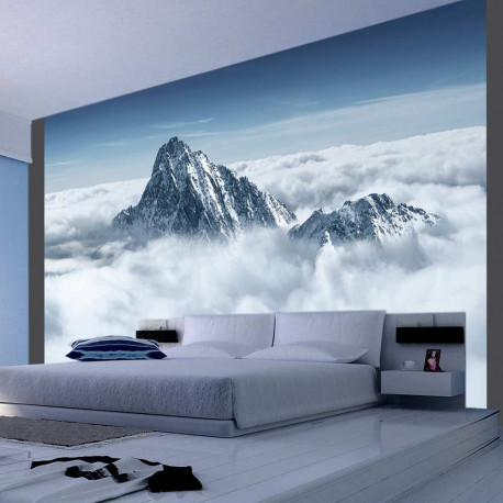Fototapeet - Mountain in the clouds - 350x270