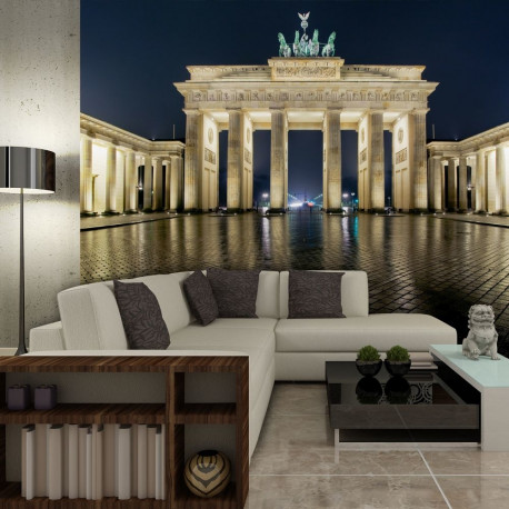 Fototapeet - Brandenburg Gate at night - 350x270