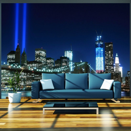 Fototapeet - Floodlights over NYC - 250x193