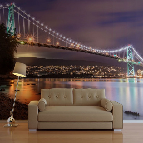 Fototapeet - Lions Gate Bridge - Vancouver (Canada) - 350x270