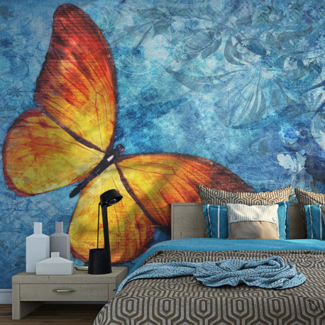 Fototapeet - Fiery butterfly - 200x154