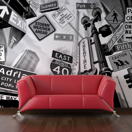 Fototapeet - All roads lead to Manhattan - 250x193