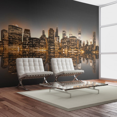 Fototapeet - New York and gold - 400x309