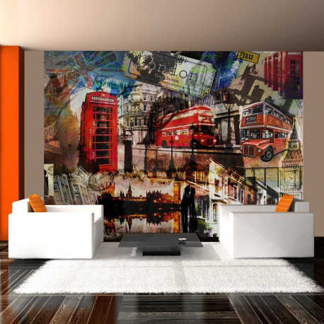 Fototapeet - London collage - 200x154