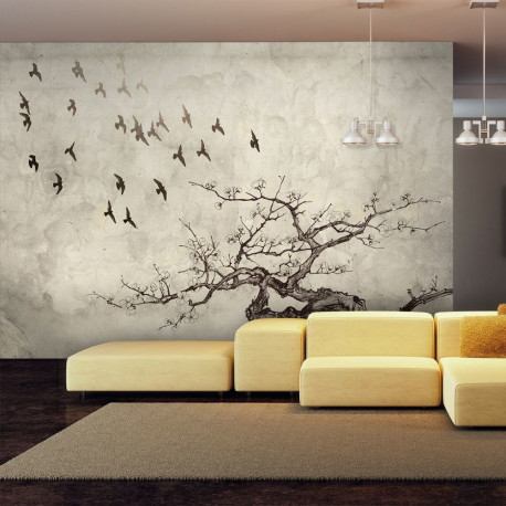 Fototapeet - Flock of birds - 300x231