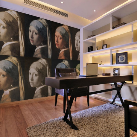 Fototapeet - Girl with a pearl earring (Pop art) - 200x154