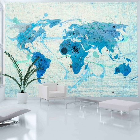 Fototapeet - Cruising and sailing -  The World map - 400x309
