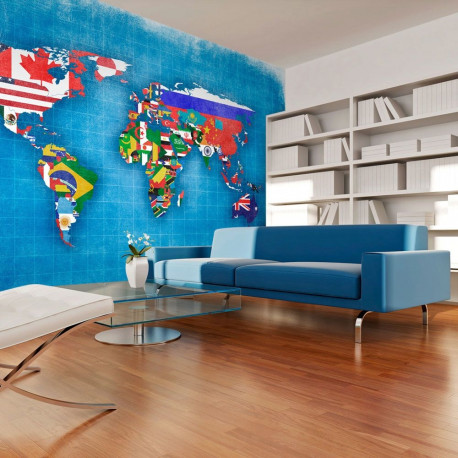 Fototapeet - Flags of countries - 300x231