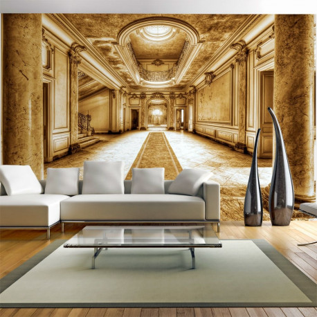 Fototapeet - Mystery marble - sepia - 150x105