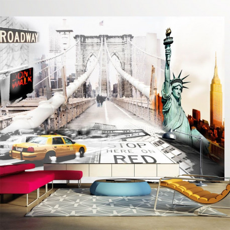 Fototapeet - New York streets - 350x245