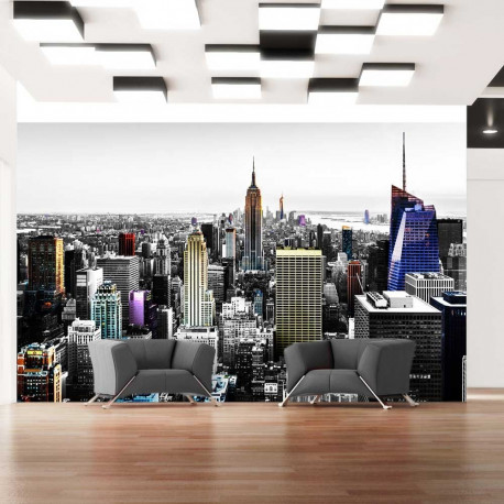 Fototapeet - Iridescent skyscrapers - 100x70
