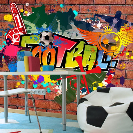Fototapeet - Football fans! - 100x70