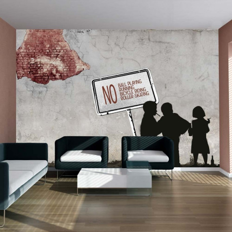 Fototapeet - NO ball playing... - 400x280