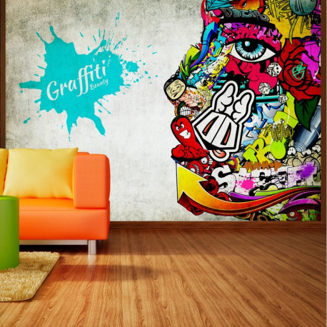 Fototapeet - Graffiti beauty - 400x280