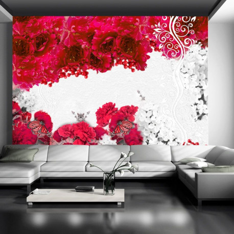 Fototapeet - Colors of spring: red - 100x70