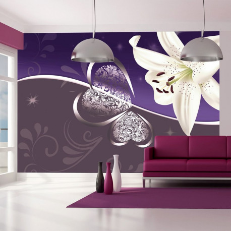 Fototapeet - Lily in shades of violet - 400x280