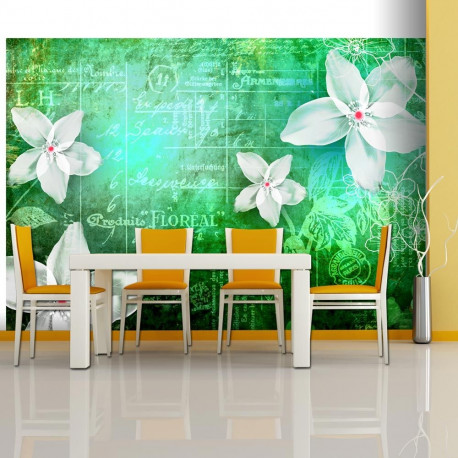 Fototapeet - Floral notes III - 200x140