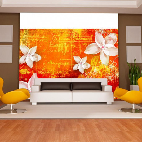 Fototapeet - Floral notes II - 100x70