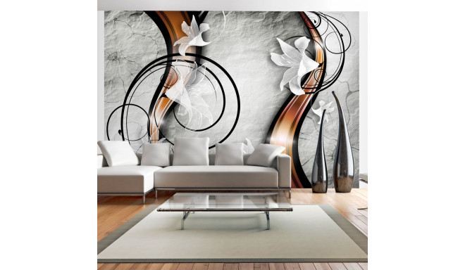 Fototapeet - Lily on a stone - 400x280