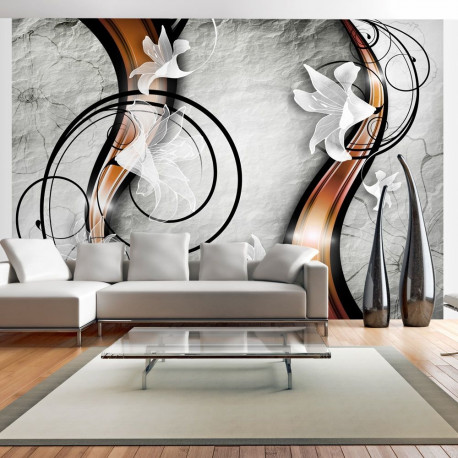 Fototapeet - Lily on a stone - 300x210