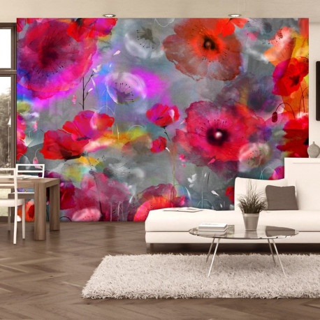 Fototapeet - Painted Poppies - 300x210