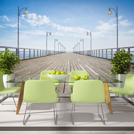 Fototapeet - On the pier - 100x70