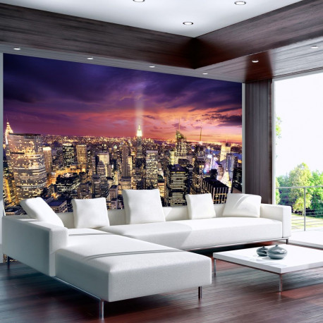 Fototapeet - Evening in New York City - 100x70
