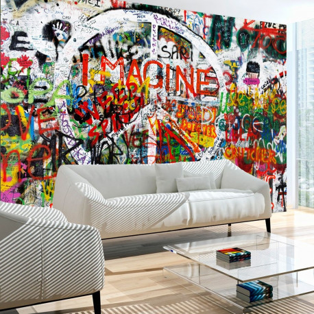 Fototapeet - Hippie Graffiti - 150x105