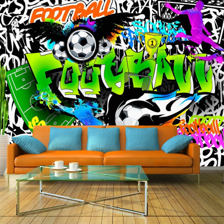 Fototapeet - Football Graffiti - 250x175