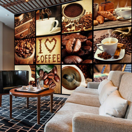 Fototapeet - Coffee - Collage - 200x140