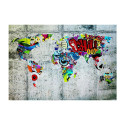 Fototapeet - Map - Graffiti - 300x210