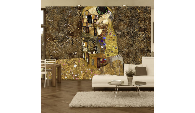 Fototapeet - Klimt inspiration: Golden Kiss - 400x280