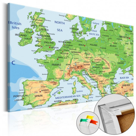 Pilt korgil - Europe [Cork Map] - 60x40