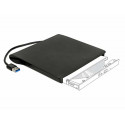 DeLOCK External enclosure for 5.25? Ultra Slim SATA drives 9.5mm to USB Type-A male, drive enclosure