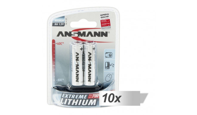 Ansmann battery Lithium Mignon AA LR 6 Extreme 10x2pcs