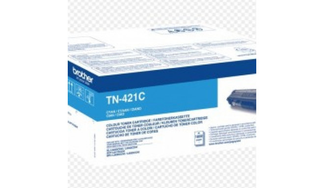 BROTHER TN-421C CYAN TONER, 1,800P