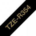BROTHER TZE-R354 -SATIININAUHA – KULLANVÄRINEN TEKSTI MUSTALLA NAUHALLA, LEVEYS 24 MM