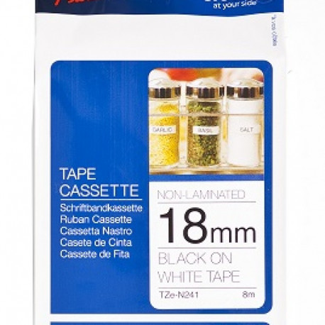 BROTHER TZEN241 18 BLACK ON WHITE NON LA