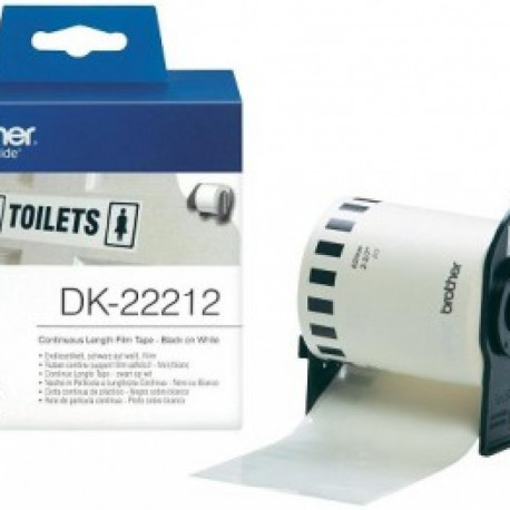 BROTHER DK22212 WHITE FILM TAPE 62MM